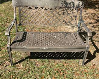 3) Black cast Aluminum benches
41”w 17” d 33”t. $ 185.00 each