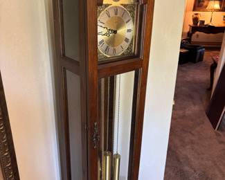 Tempus Fugit German Viking Grandfather clock. 16.5” w 12”d 72” t
$ 500.00