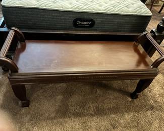 Wood bench 49”L 16” d 23”t
$200.00