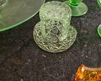 Vintage Fenton Emerald Hat