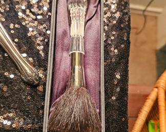 Waterford Crystal Giselle Make Up Brush 6in” With Box