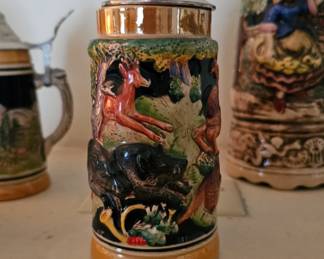 Vintage German Beer Stein Hunter's Joy