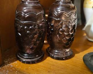 Carnival Glass Salt & Pepper Shakers