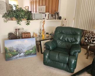Green Leather Recliner