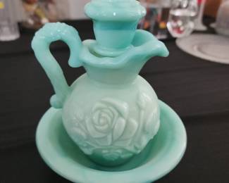 Vintage Avon Pitcher With Bowl