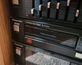 Panasonic Compact Disc Player SL-P3500 & Panasonic double cassette deck RS-373
