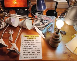 LIGHTS / LAMPS
MISCELLANEOUS
DESK, READING, TABLE, CLIP ON,