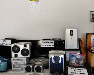 Miscellaneous electronics, cassette players, CD players,