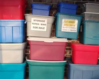 All sizes Storage Bins/Totes