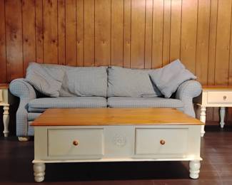 Sofa, End tables, Storage coffee table with Chair and Ottoman