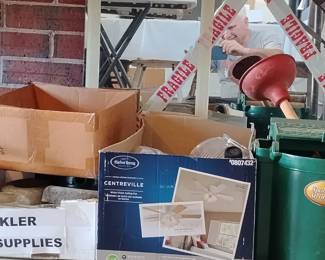Ceiling fans, sprinkler maintenance supplies