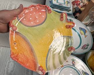 Detail fish plate made in Italy
