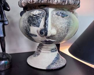 Picasso style pottery Vase