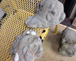 Garden wall hanger faces