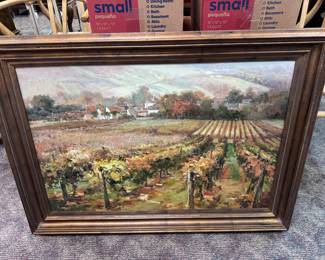 Large oil on canvas Signed K. Adams