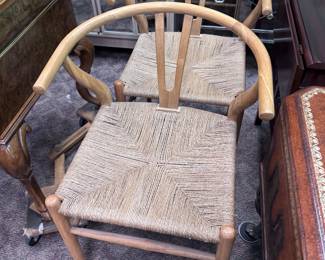Hans Wegner style Wishbone chairs