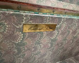 Detail brass label