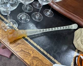 Art glass Sceptre by Fellerman and Raabe