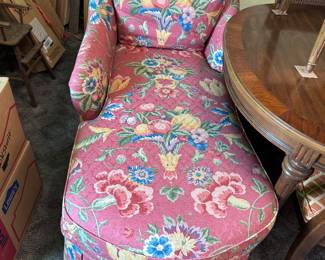 Floral Chaise Lounge