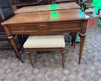 Vanity and matching bench