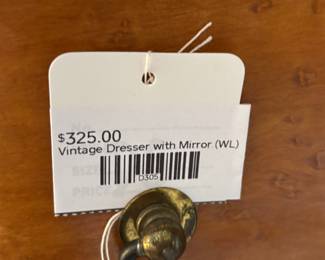 Vintage Dresser with Mirror (WL)