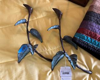 Metal Calla Lily Candle Holders