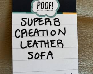 Superb Creation Leather Sofa