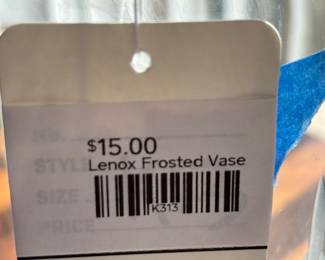 Lenox Frosted Vase