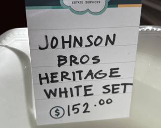 Johnson Bros Heritage White Set