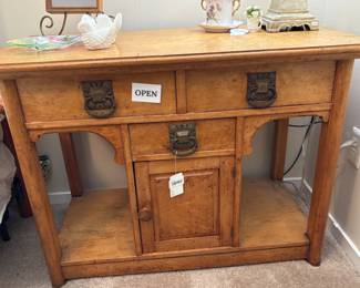 Antique Wooden Buffet Cabinet