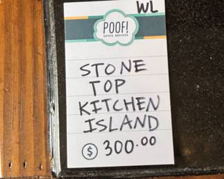 Stone Top Kitchen Island