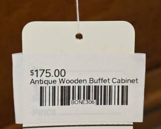 Antique Wooden Buffet Cabinet