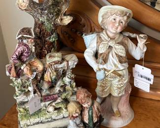 Bisque Porcelain Shepherd Boy Figurine