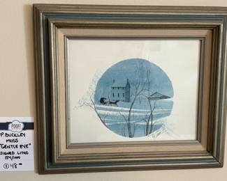 P. Buckley Moss "Gentle Eve" Signed Litho