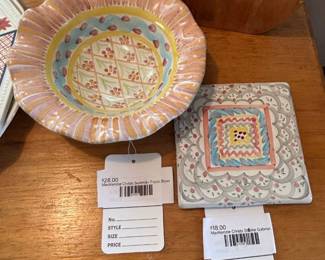 MacKenzie Childs Stoke Gabriel, MacKenzie Childs Summer Frock Bowl