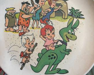 The Flintstones vintage Plate
