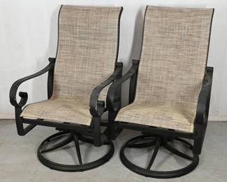 Outdoor patio swivel chairs 