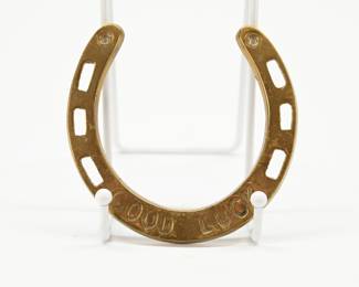 Brass horse shoe 
