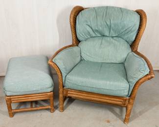 Ethan club chair w/matching ottoman 