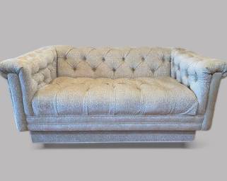 Mid Century Style Tufted Chesterfield Sofa