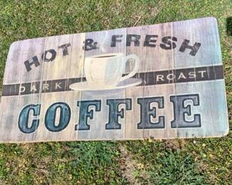 Hot And Fresh Coffee Floor Mat