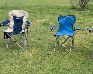 4 Folding Camping Chairs