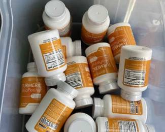 15 Bottle Lot 60 Capsule Turmeric With BioPerine Bottles