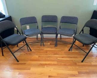 Blue Folding Chairs