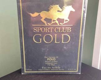 Brand New Sport Club Gold Polo Ralp Lauren Cologne