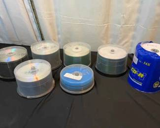 Large Lot Of Burnable CDs And DVDs