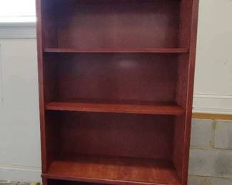 Long Wooden Open Bookcase 