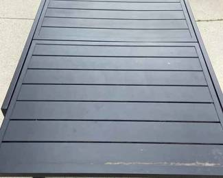 Black Extendable Metal Table
