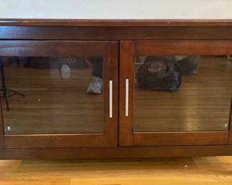 Amazing Glass Door TV Stand