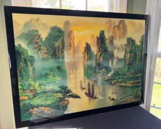Chinesestyle Landscape Scene Wall Art